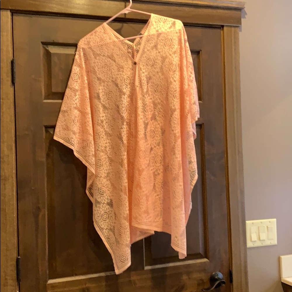 Lace pink top